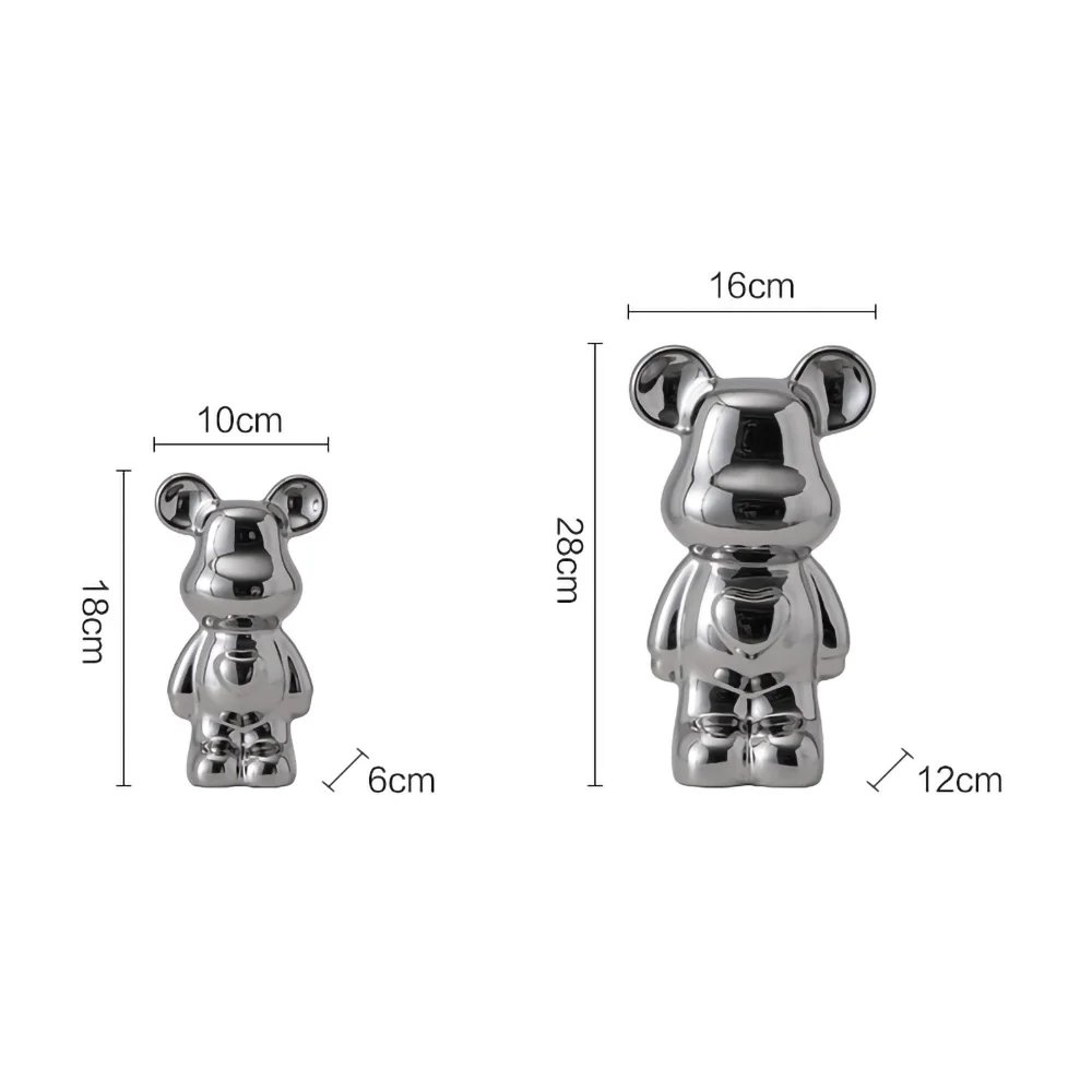 Stijlvolle Keramische Beertjes – Trendy & Kleurrijk Decoratie-item - Afbeelding 6