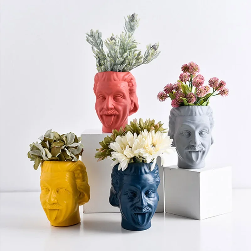 Einstein Bloempot Beeldje - Afbeelding 2