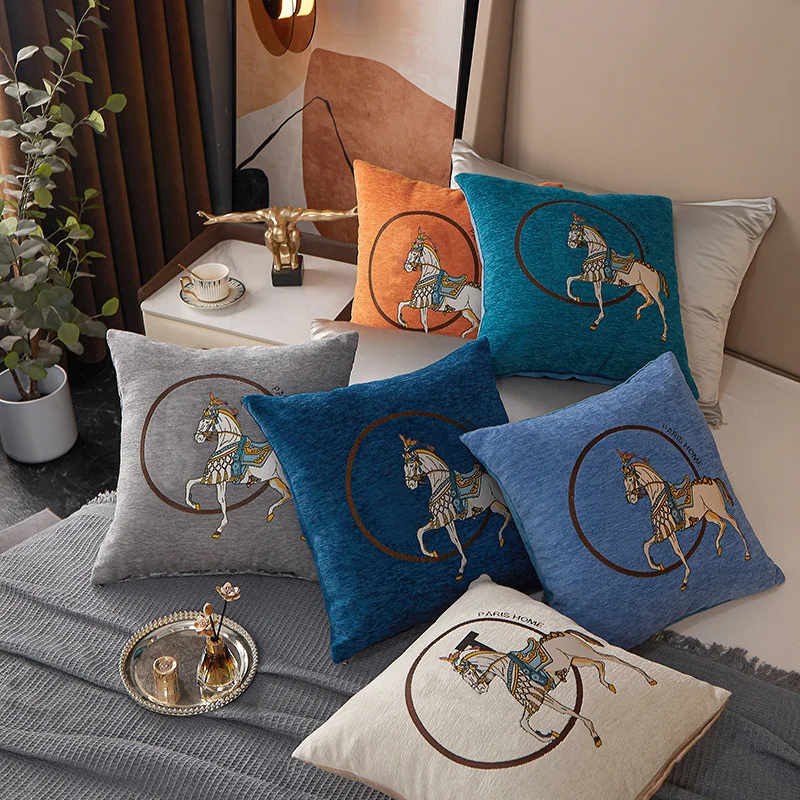 prachtige chenille kussenhoesjes