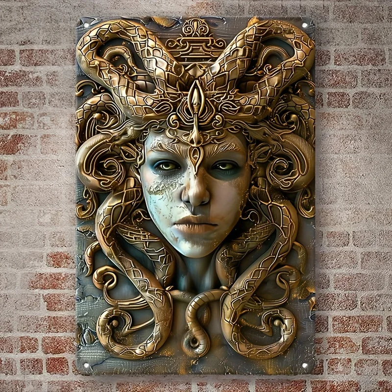 Medusa wand decoratie
